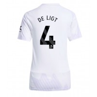 Stroje piłkarskie Manchester United Matthijs de Ligt #4 Koszulka Wyjazdowej dla damskie 2025-26 Krótki Rękaw